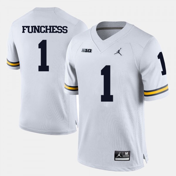 Michigan Wolverines #1 Mens Devin Funchess Jersey White High School College Football